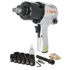 Llave neumática de impacto, industrial, 1/2", kit