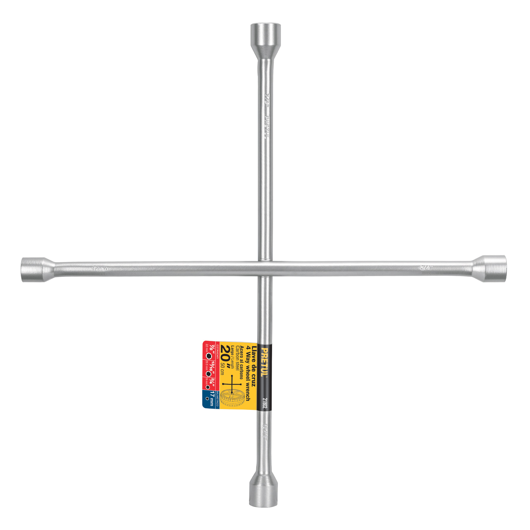 Llave de cruz para automóviles y camionetas, 20" PRETUL