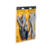 Juego de 4 pinzas y 1 llave ajustable mango de vinil, Pretul
