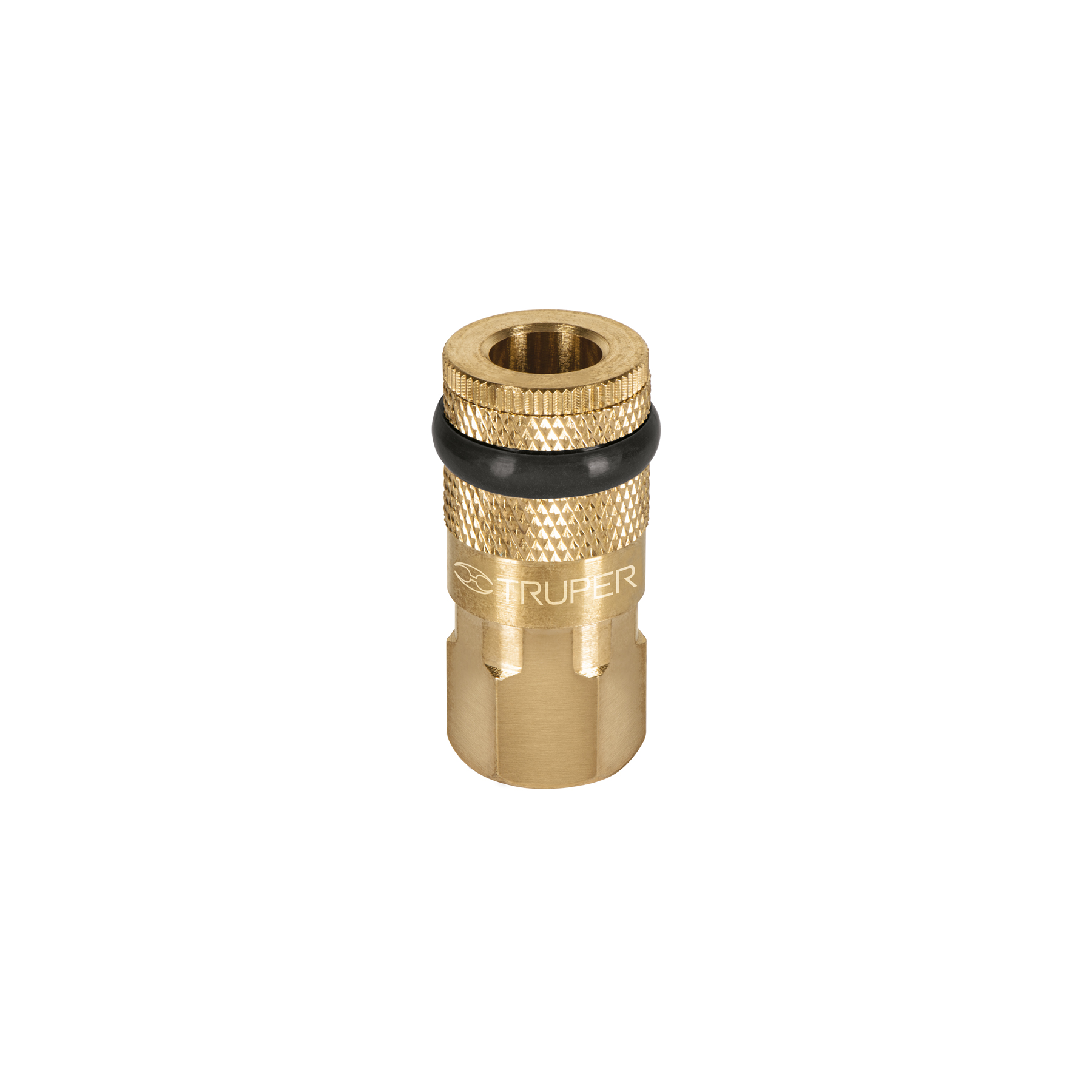 Acople rápido de latón, hembra, cuerda 1/4" NPT, TRUPER