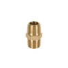 Niple de latón, macho-macho, cuerda 1/4" NPT, TRUPER