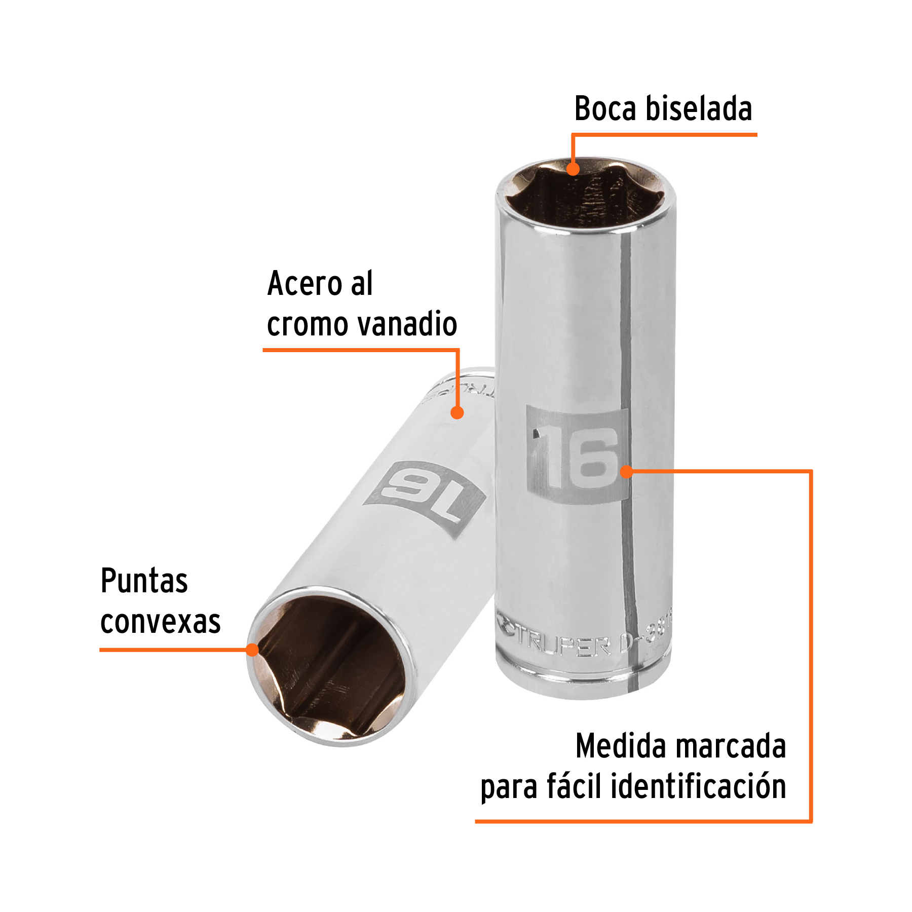 Copa larga 16mm 13776