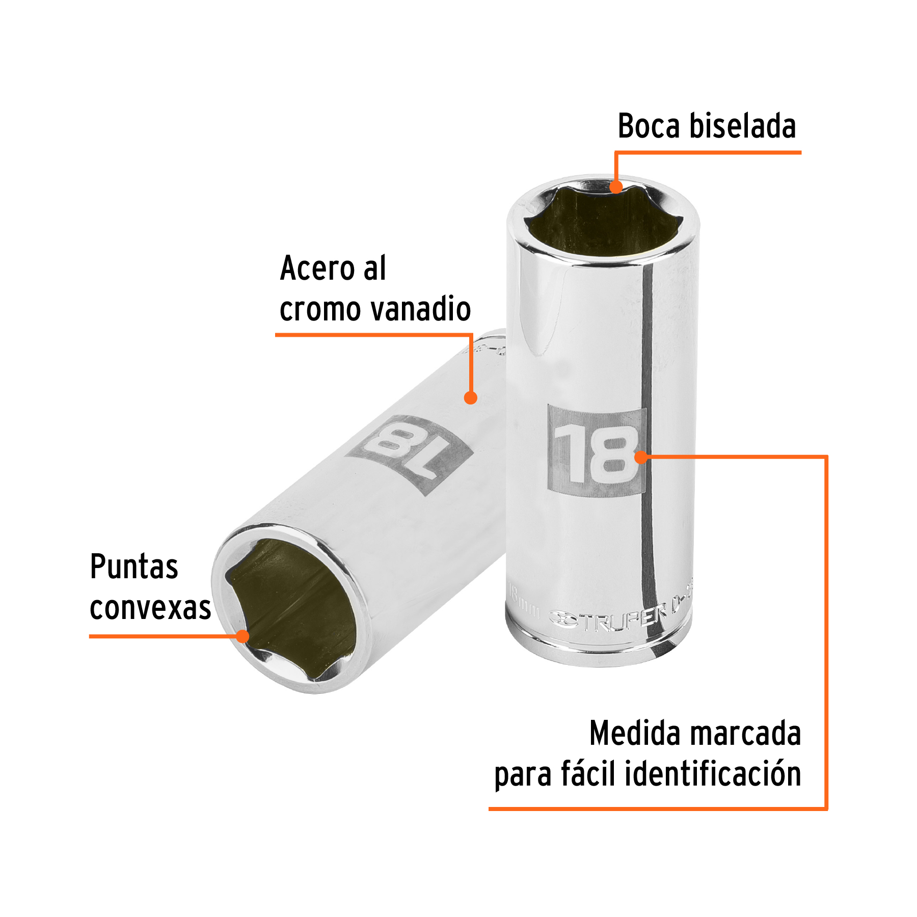 Copa larga 18mm 13778