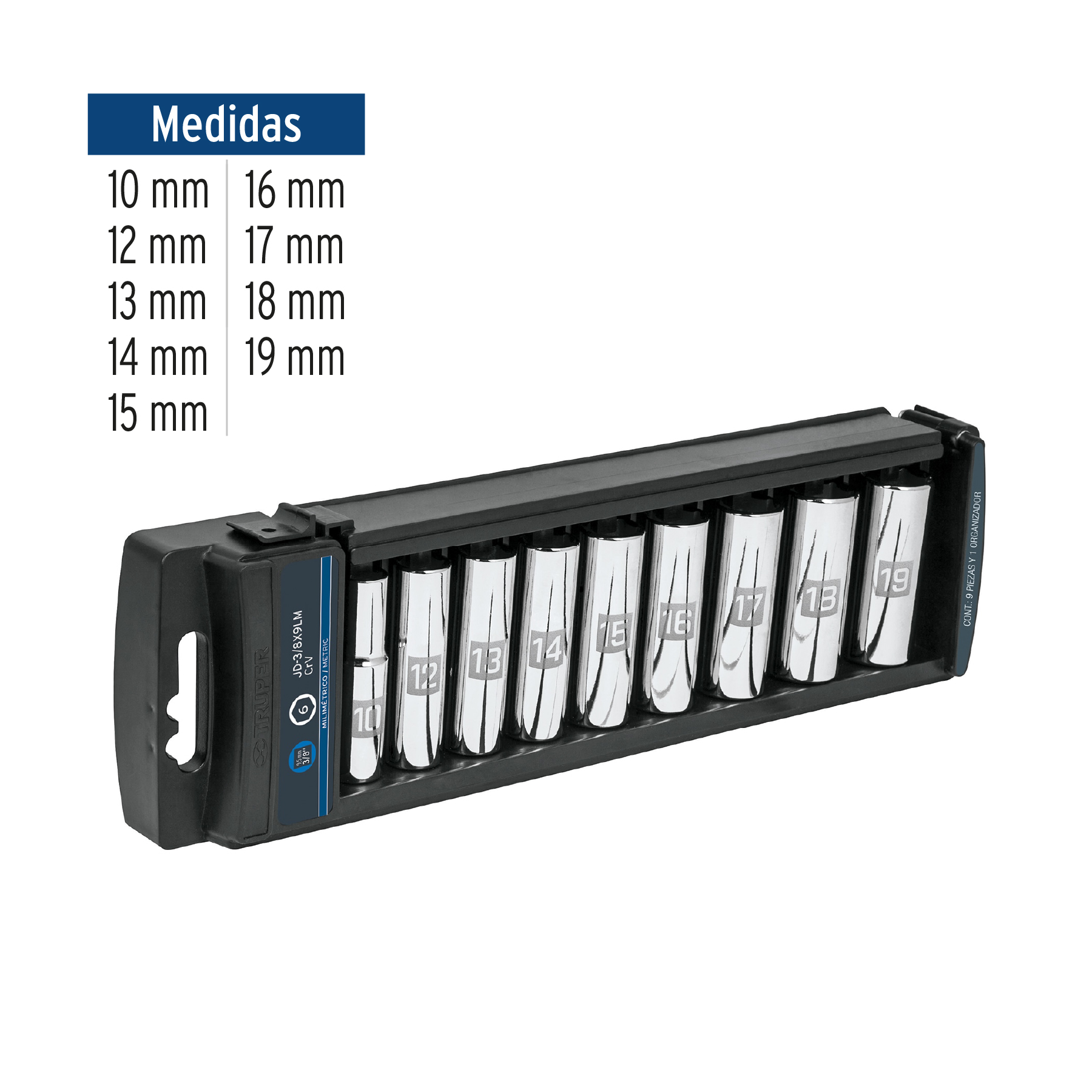 Juego de 9 dados largos 14173