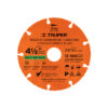 Disco 4-1/2" multimaterial de carburo de tungsteno, TRUPER