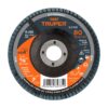 Disco laminado 4", grano 80 centro 5/8", fibra, TRUPER