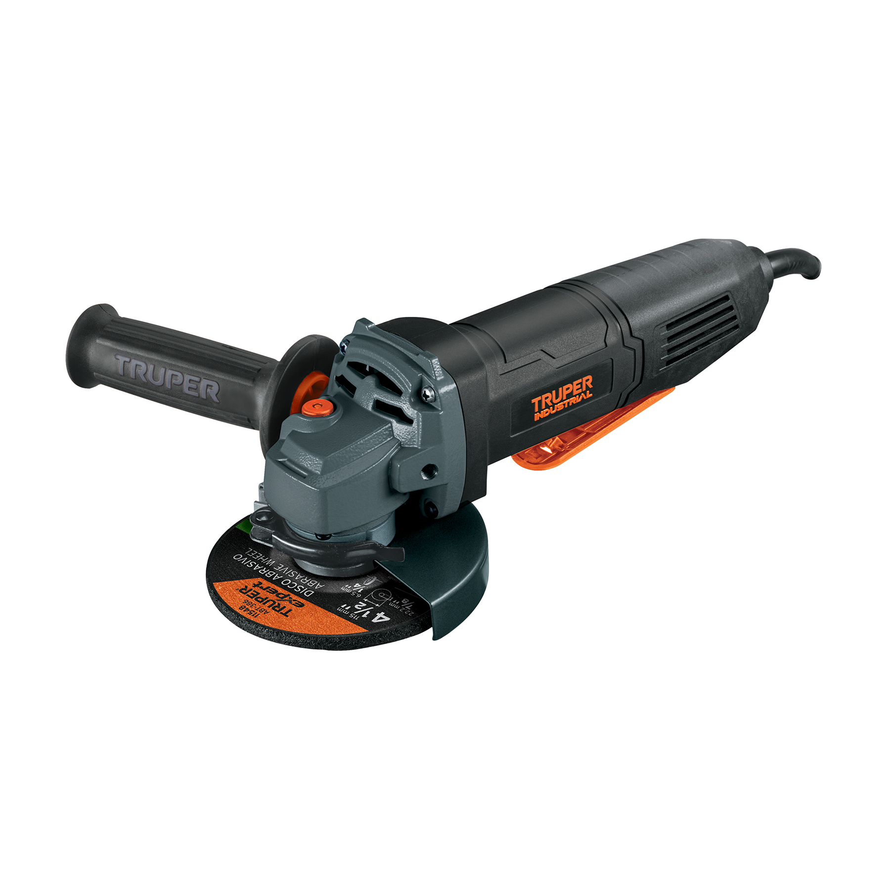 Pulidora angular 4-1/2", 850 W, int. paleta, TRUPER INDUSTRIAL