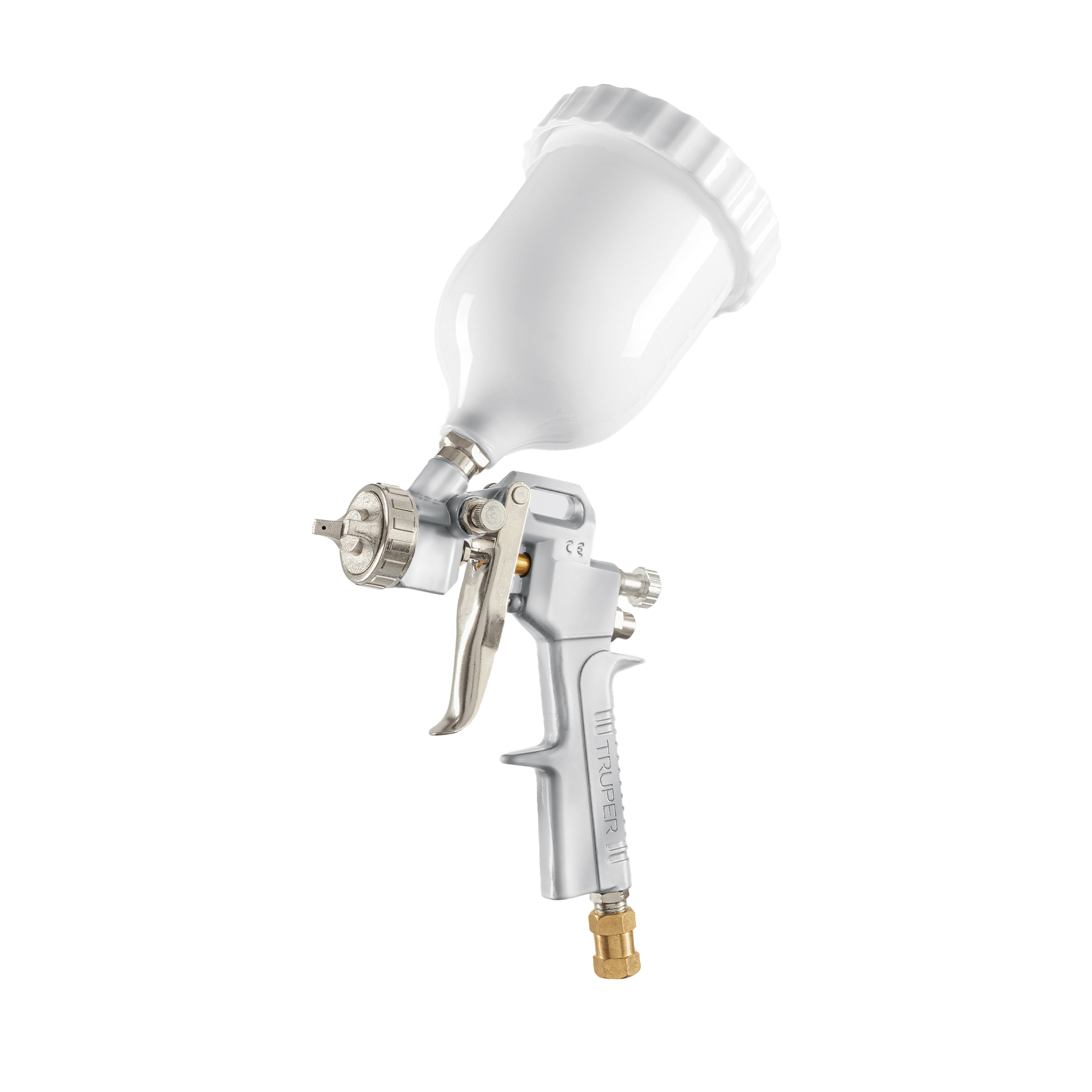 Pistola p/pintar Híbrida vaso plástico,3.0mm, TRUPER