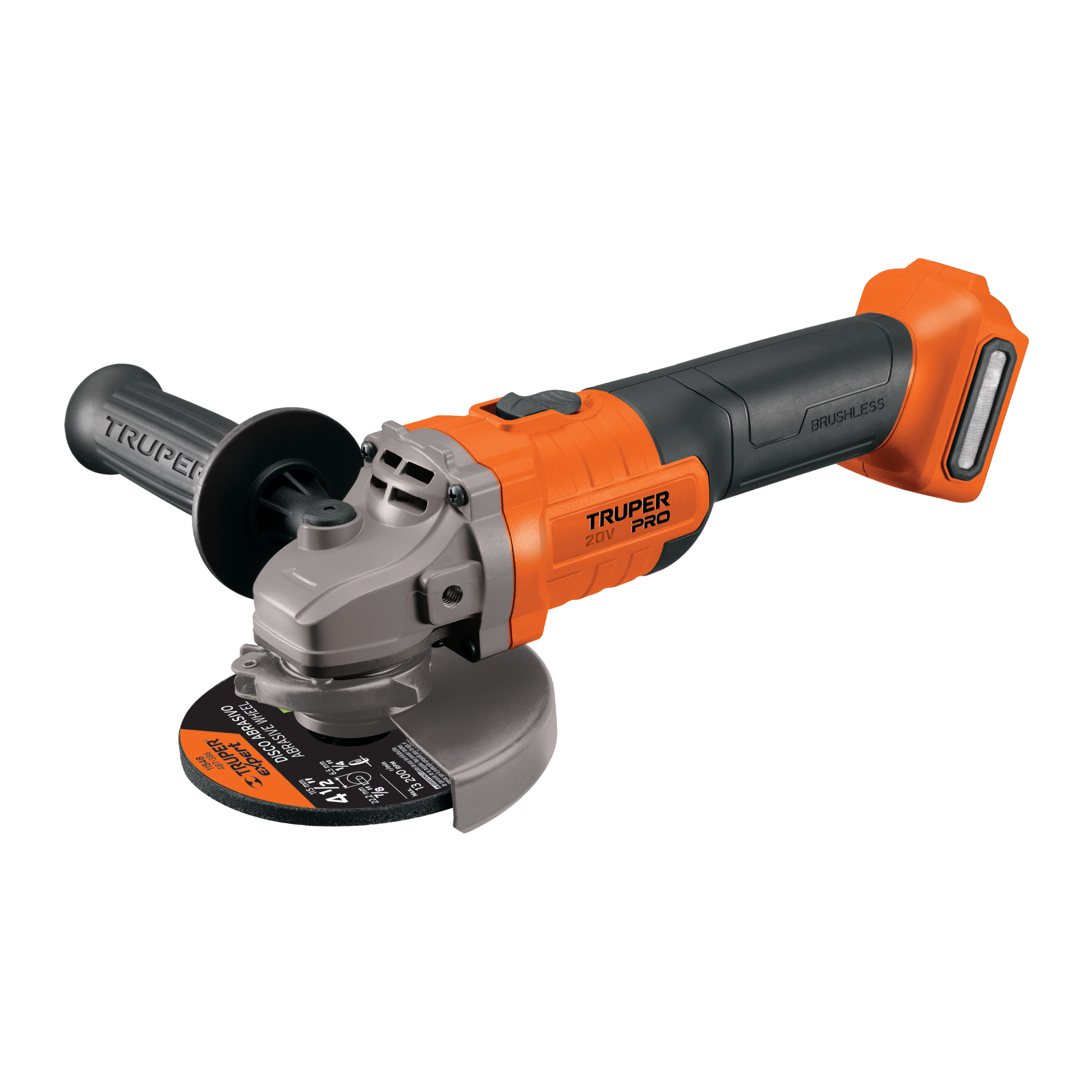 Pulidora inalambrica 4-1/2", 20V, sin accesorios, TRUPER PRO
