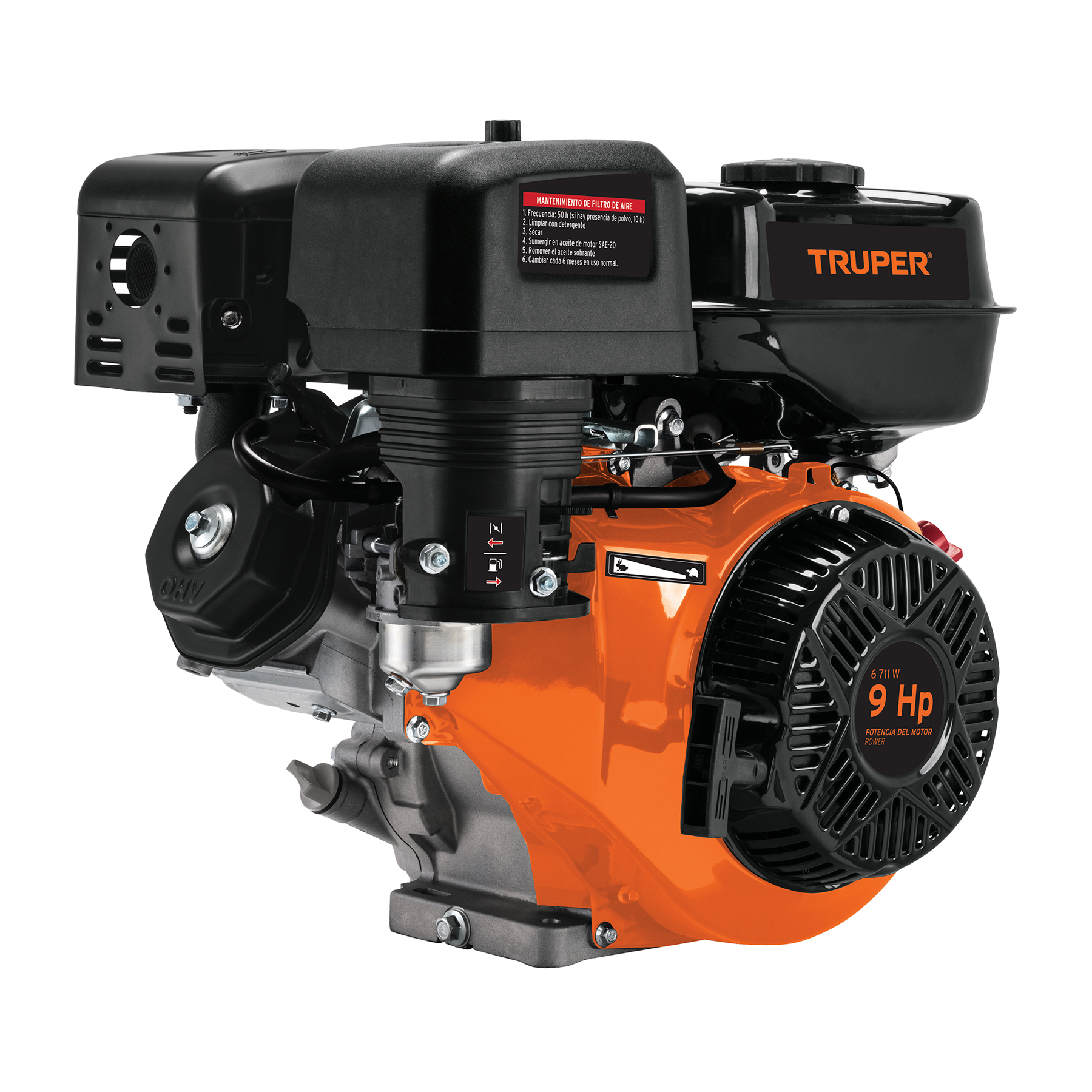 Motor a gasolina 9 HP, Truper