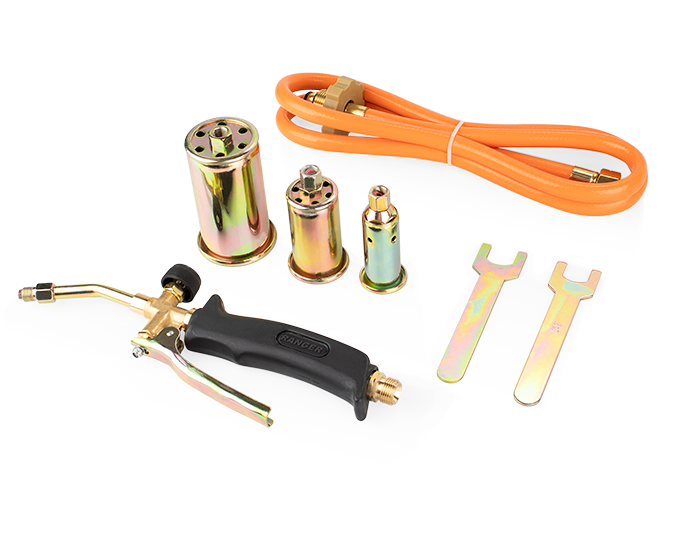 Soplete de gas con Gatillo 3 Boquillas RANGER MP Tools