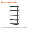 Estante metálico 5 repisas capacidad 80 Kg,180x45x85, TRUPER