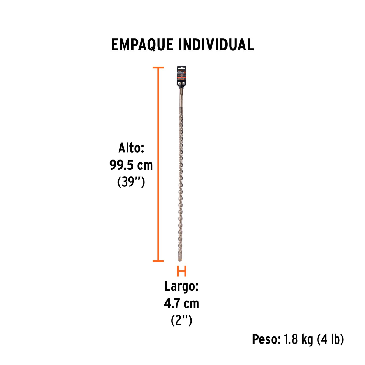 Broca-concreto-sds-max-1x36-truper-101462-BSM-1X36+EIND1 Broca-concreto-sds-max-1x36-truper-101462-BSM-1X36+EIND1