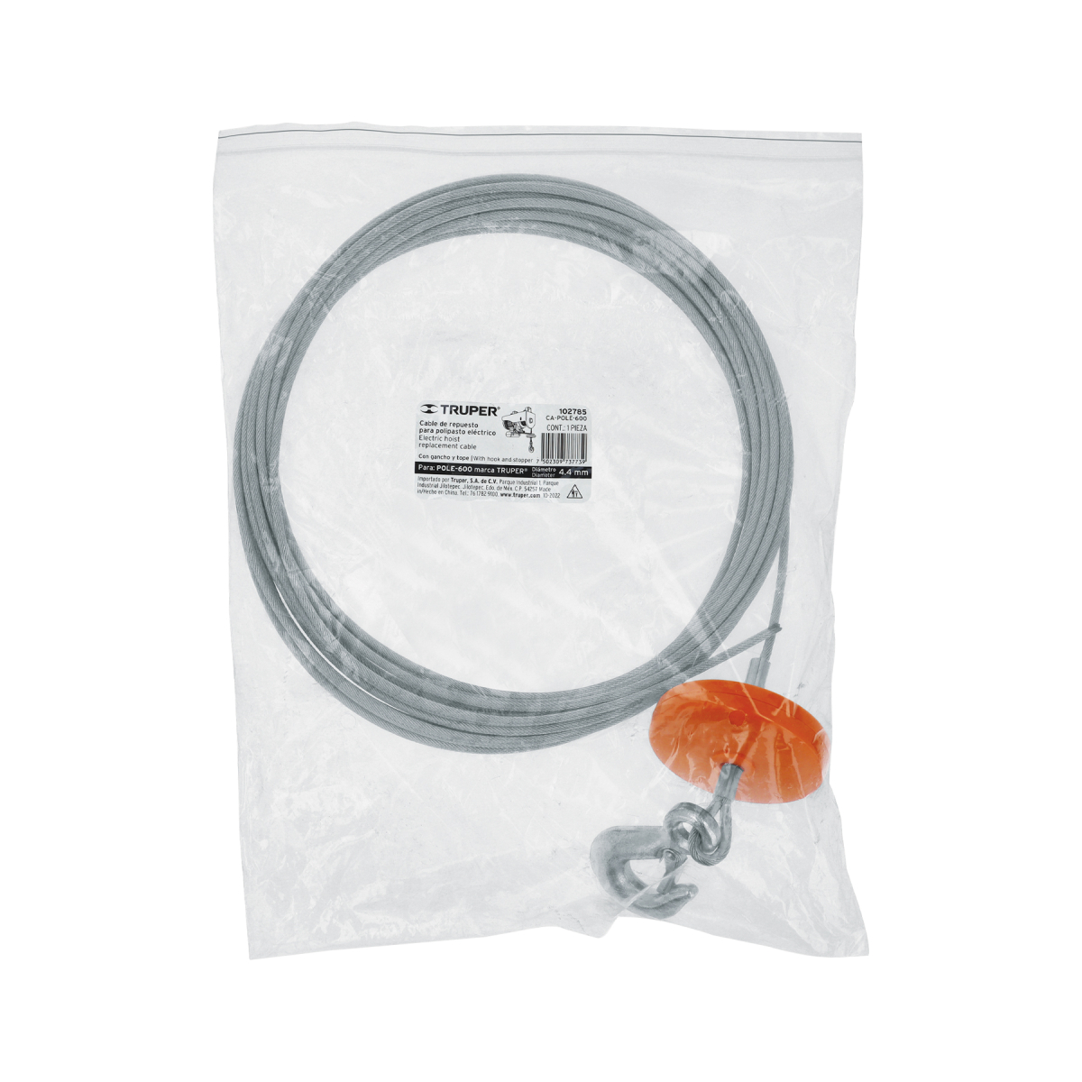 Cable-repuesto-polipasto-electrico-pole-600-truper-102785-CA-POLE-600+E1 Cable-repuesto-polipasto-electrico-pole-600-truper-102785-CA-POLE-600+E1