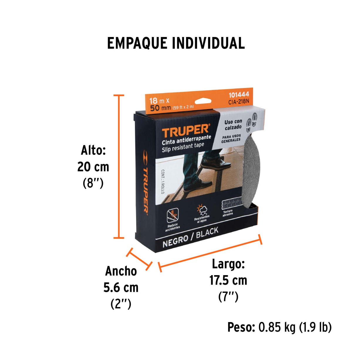 Cinta-Antiderrapante-Negra-18m-Truper-101444-CIA-218N+EIND1 Cinta-Antiderrapante-Negra-18m-Truper-101444-CIA-218N+EIND1