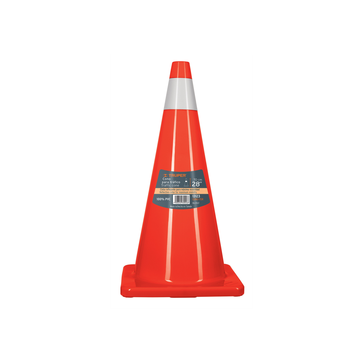 Cono-de-Precaucion-PVC-Con-Reflejante-Truper-13123-CONO-70R