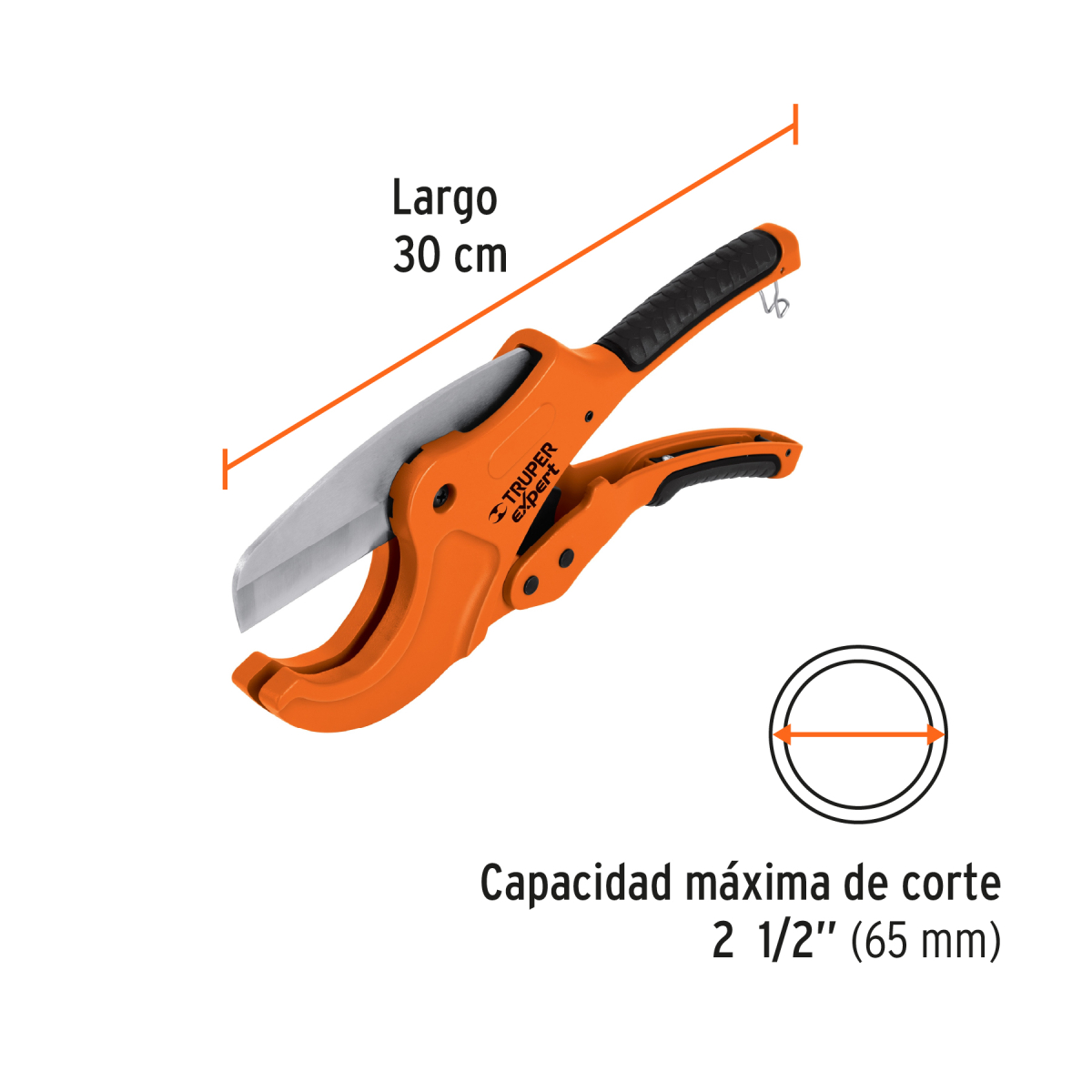 Cortador-Tubo-PVC-Cuchilla-Acero-Alta-Dureza-Truper-12867-COT-PVC-X+FC2 Cortador-Tubo-PVC-Cuchilla-Acero-Alta-Dureza-Truper-12867-COT-PVC-X+FC2