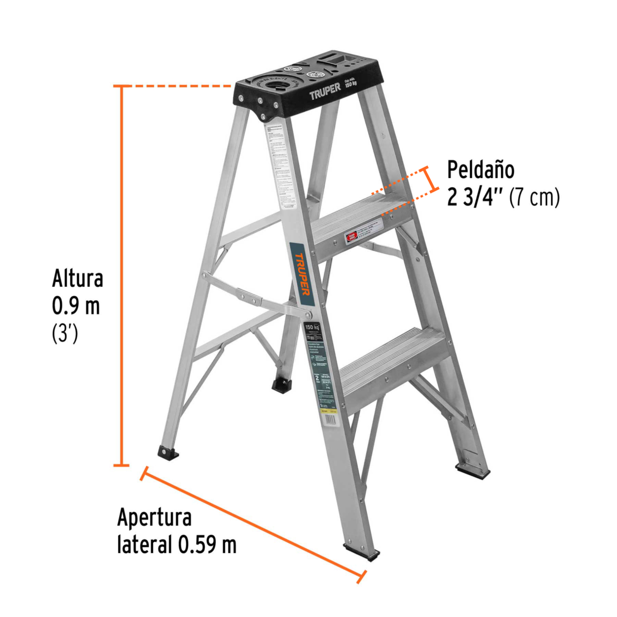 Escalera-tipo-tijera-sin-bandeja-truper-16740-EST-32+FC2 Escalera-tipo-tijera-sin-bandeja-truper-16740-EST-32+FC2