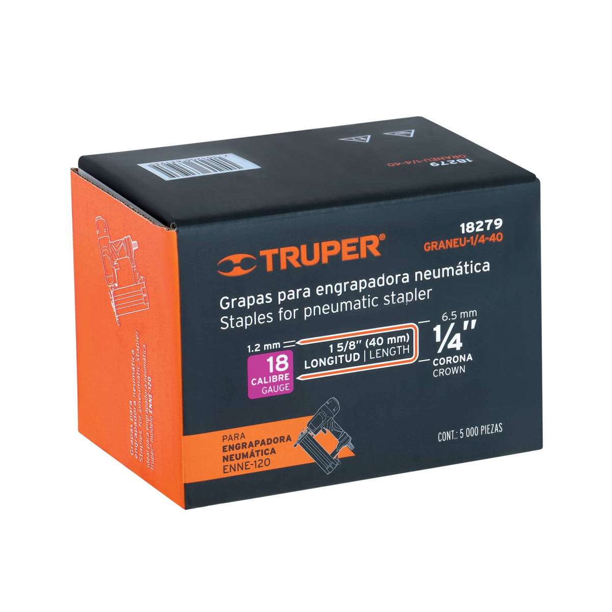 Grapas-corona-1-4-calibre-18-Truper-18279-GRANEU-1-4-40+E1 Grapas-corona-1-4-calibre-18-Truper-18279-GRANEU-1-4-40+E1