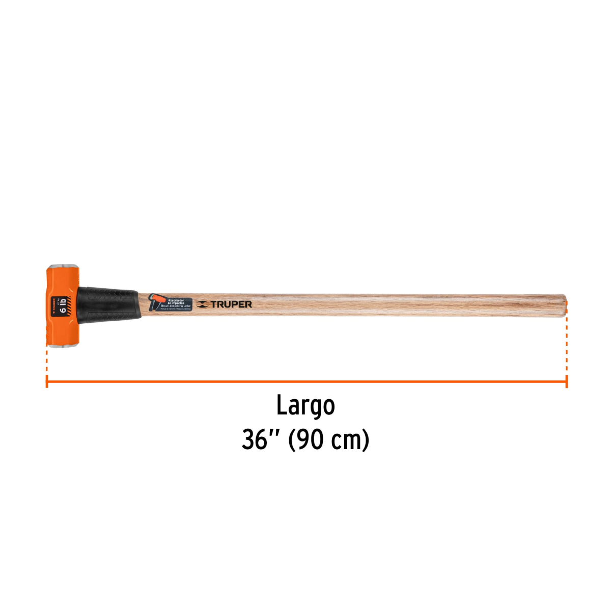 Marro-Octagonal-6lb-Mango-36-Truper-16509-MD-6M+FC2 Marro-Octagonal-6lb-Mango-36-Truper-16509-MD-6M+FC2