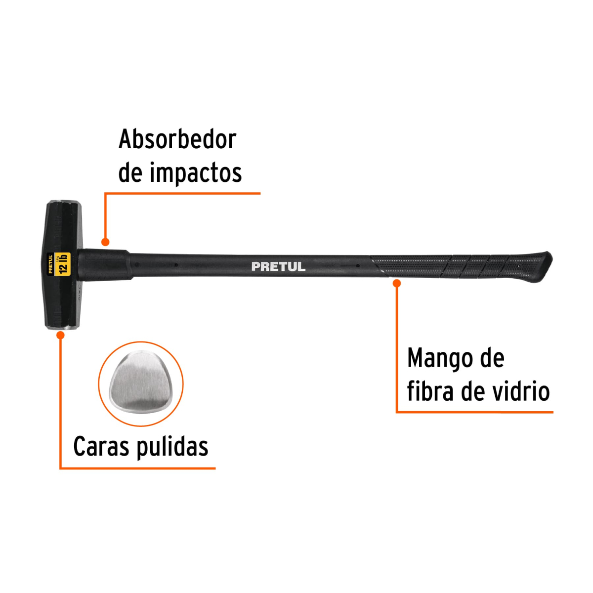 Marro-Tipo-Nevada-12lb-Mango-36-Truper-22207-MD-12MP+FC1 Marro-Tipo-Nevada-12lb-Mango-36-Truper-22207-MD-12MP+FC1