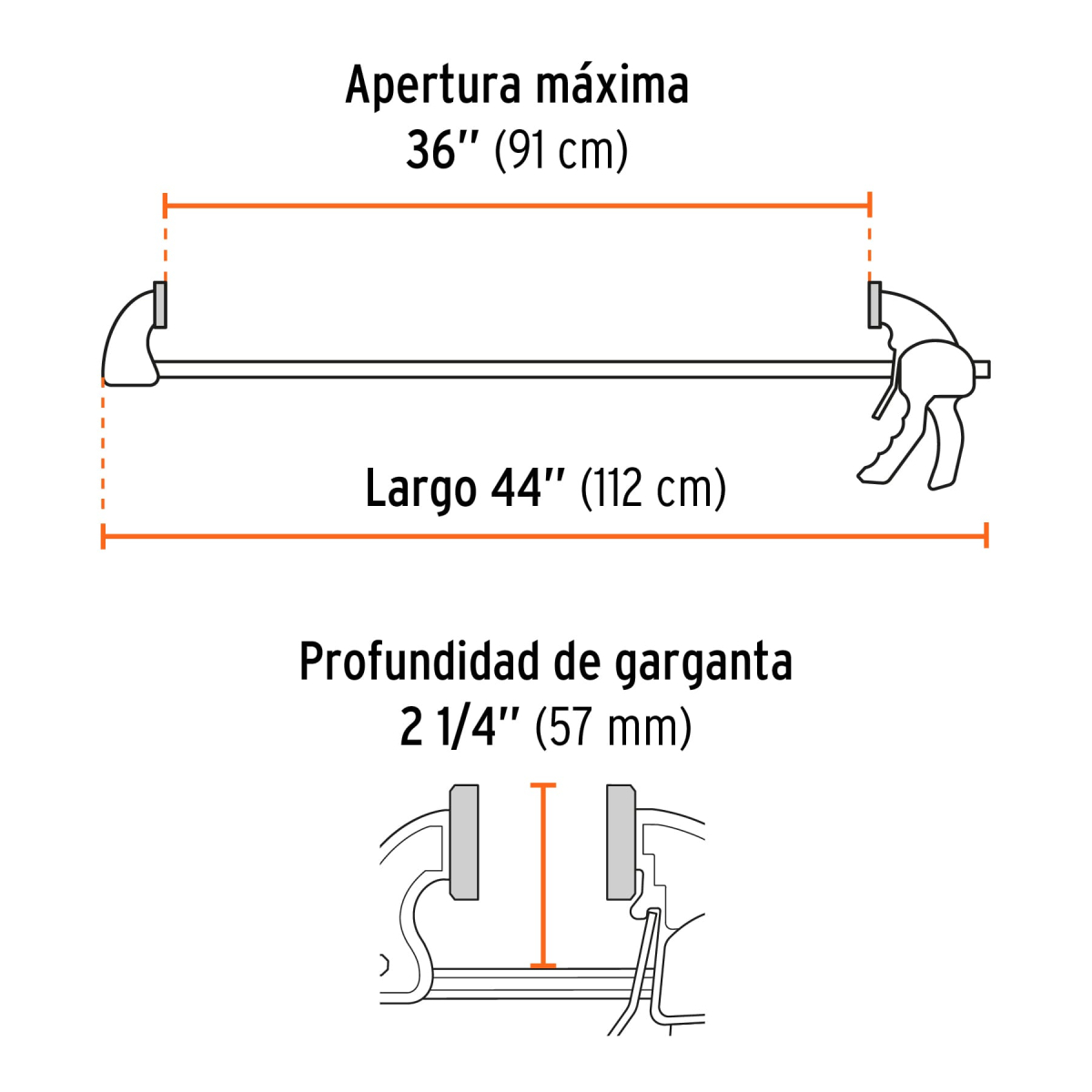 Prensa-con-ajuste-rapido-36-Truper-102628-PAR-136+FC2 Prensa-con-ajuste-rapido-36-Truper-102628-PAR-136+FC2