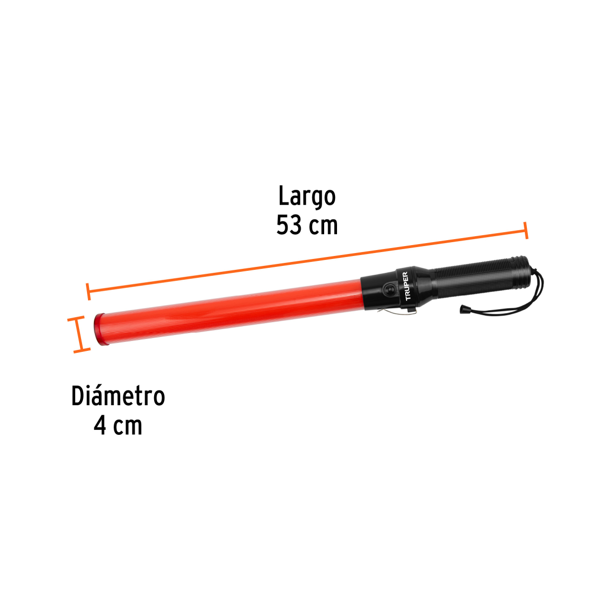 Baston-de-Seguridad-Luz-LED-53cm-Truper-101219-BADE-52+FC1 Baston-de-Seguridad-Luz-LED-53cm-Truper-101219-BADE-52+FC1